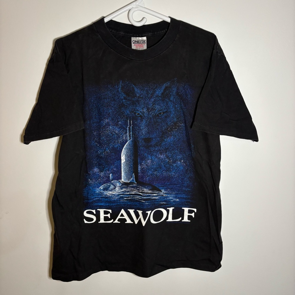 Black and Blue Nautical Graphic Tee Short Sleeve